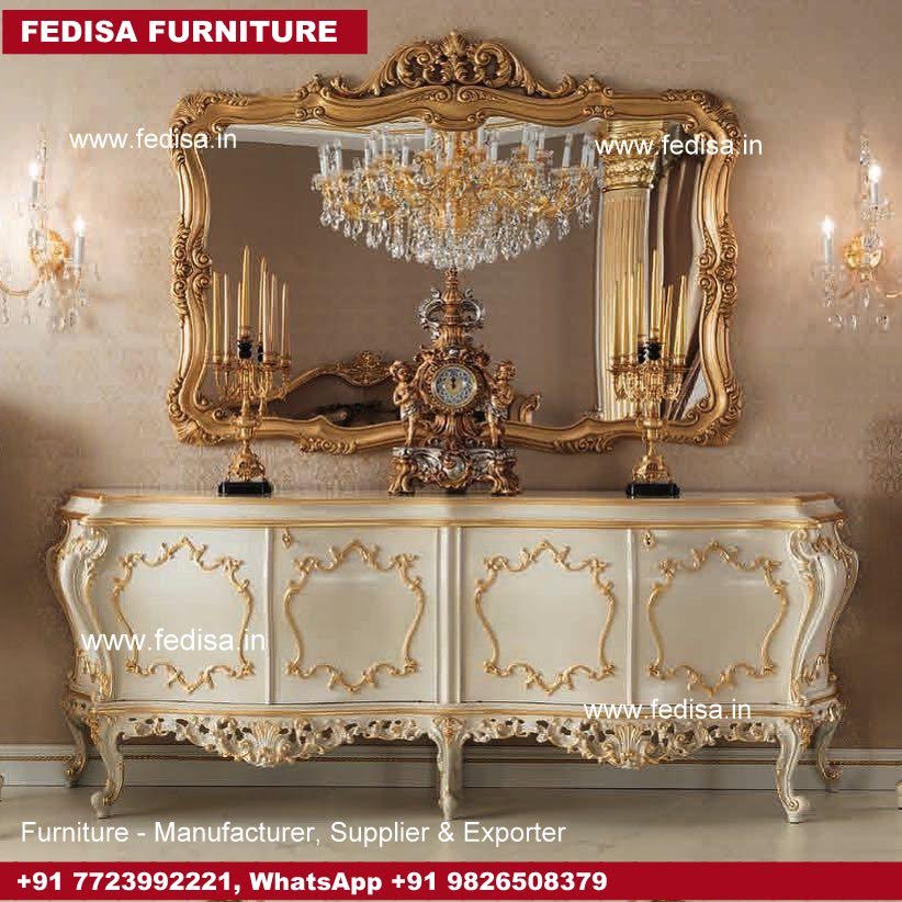 Dressing Table, 1930S Dressing Table White Makeup Vanity With Lights And Drawers