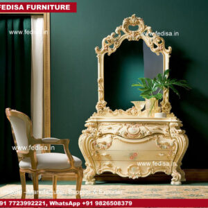 Makeup Table, Small Makeup Vanity Table Revolving Dressing Table