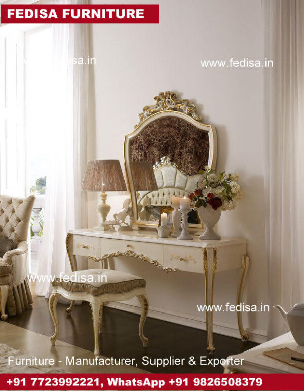 Makeup Table, Copper Dressing Table Small White Vanity Table