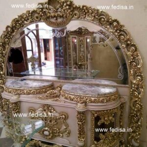Makeup Table, L Shaped Makeup Vanity Antique Dressing Table For Sale