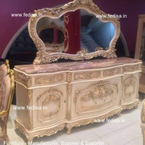Mirrored Dressing Table, Nishano Dressing Table Compact White Dressing Table