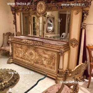 Mirrored Dressing Table, Skinny Dressing Table Luxury Vanity Table