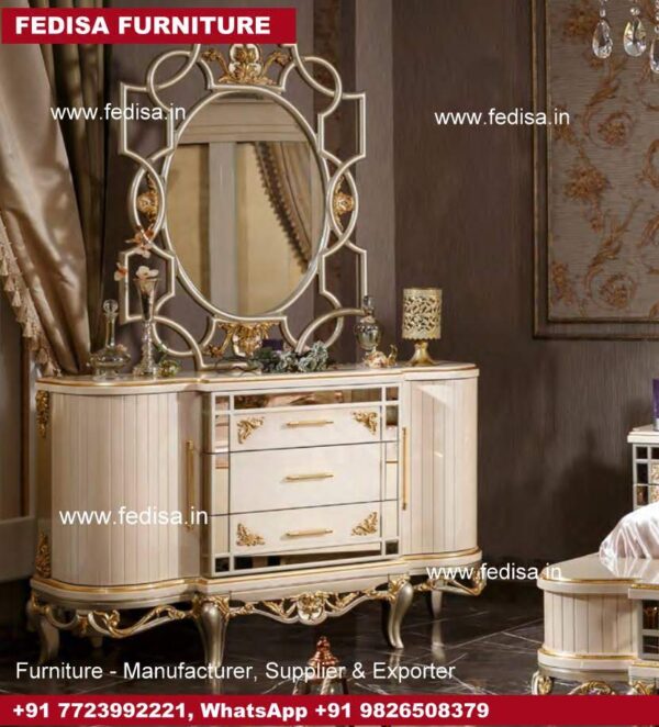 Dressing Table, Makeup Vanity Dressing Table Chrome Dressing Table