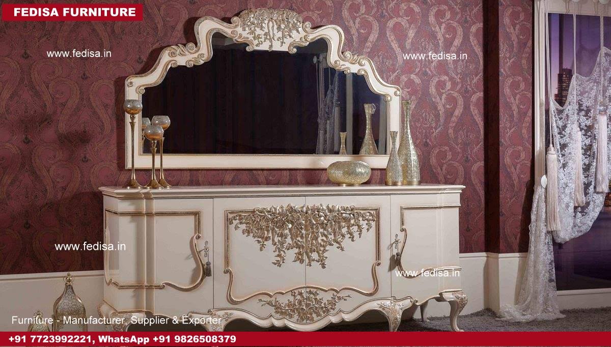 Dressing Table, Portable Vanity Table Vintage Glass Dressing Table Set