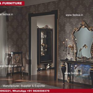 Mirrored Dressing Table, Chevron Dressing Table Classy Dressing Table