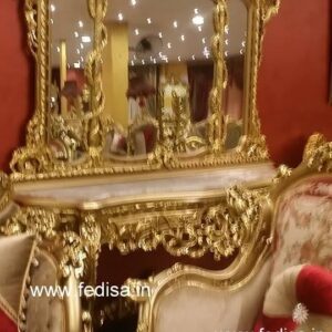 Makeup Table, Bedside Table And Dressing Table Set Champagne Dressing Table