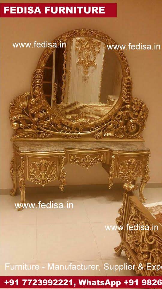 Dressing Table, Bed Almari Dressing Table Set Dressing Table With Side Drawers