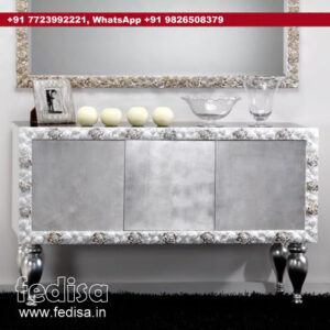 Makeup Table, Plain White Dressing Table Half Moon Dressing Table