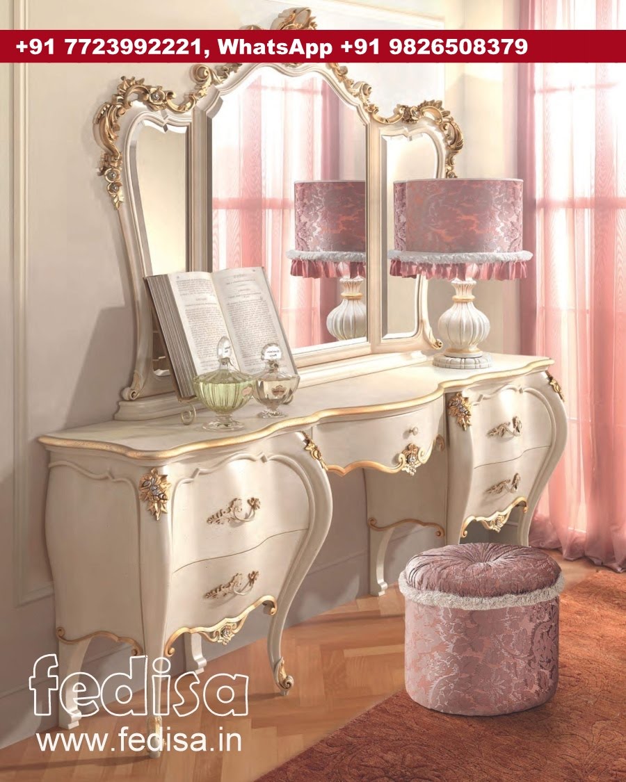 Mirrored Dressing Table, Engineered Wood Dressing Table Micke Dressing Table