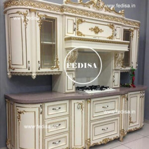 Classical kitchen design, low cost modular kitchen island table top