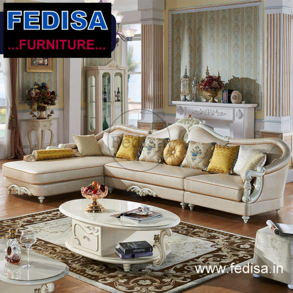 Classical Luxury l shape sofa, natuzzi l shape sofa l shaped sectional couch
