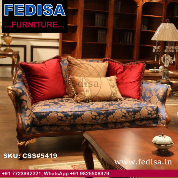 Luxury Classic Sofa Set Shoba Set Long Sofa Set Turquoise Sofa Set