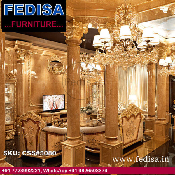 Luxury Classic Sofa Set Red Leather Furniture Set Best Quality Sofa Set 321 Sofa Set