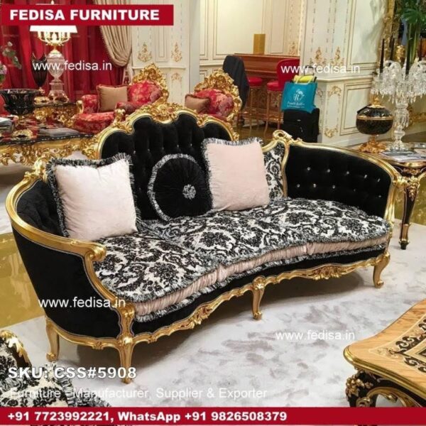 Luxury Sofa Set Cushion For Wooden Sofa Set Fabric Living Room Sets Raja Sofa Set