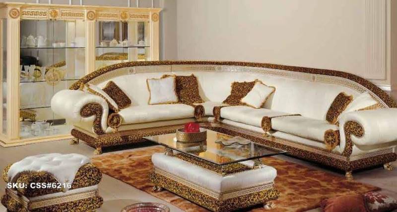 Luxury Sofa Set Moongil Sofa Modern Corner Sofa Set Traditional Living Room Furniture Sets