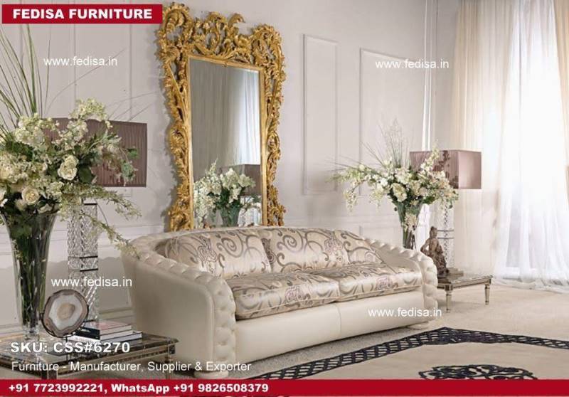 Classic Sofa Set Pine Wood Sofa Set Floral Sofa Bed L Shape Sofa 2 Seater