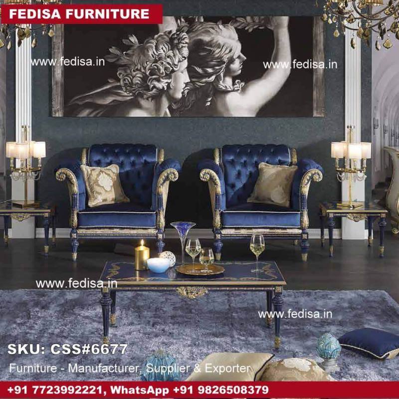 Luxury Sofa Set Fedisa Furniture Sofa Sofa Set Wooden L Shape Teak Wood Sofa Without Cushion