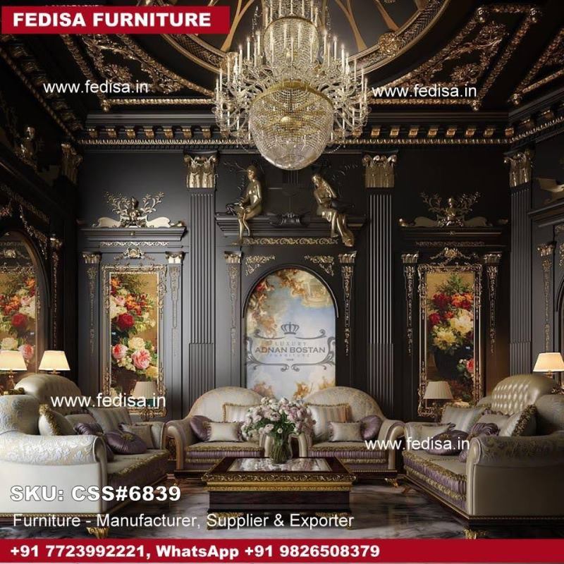 Luxury Classic Sofa Set White Sofa Set Royal Sofa Set Chesterfield Sofa