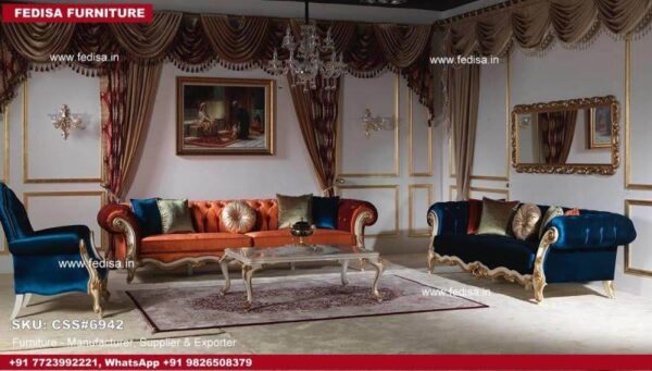Luxury Sofa Set Sofa Set For Small Living Room L Shape Wooden Sofa Wooden Settee