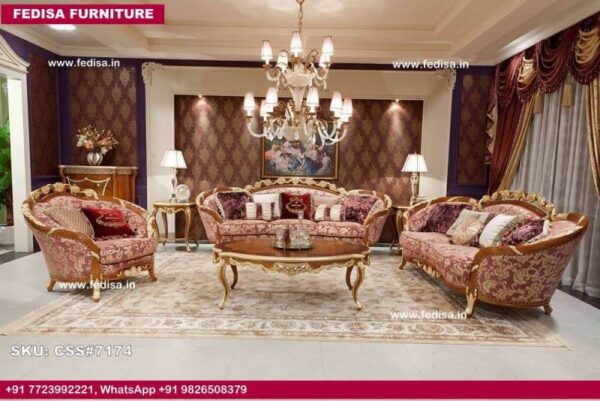 Luxury Classic Sofa Set Rajwadi Sofa Wooden Sofa Cushion Set L Shape Sofa With Table