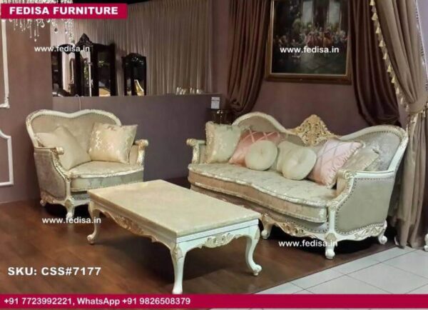 Luxury Sofa Set White Leather Couch Set Low Cost Sofa Set Rajwadi Sofa