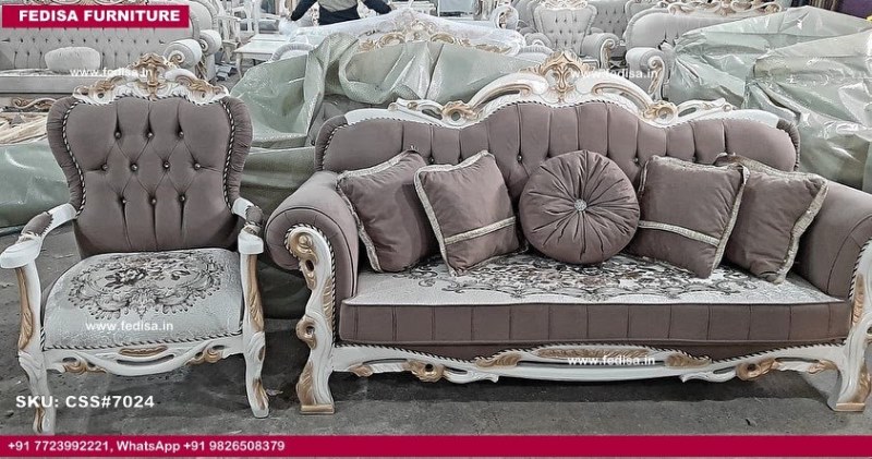 Classic Sofa Set 2 & 3 Seater Sofa Set Slim Sofa Set Two Piece Couch Set