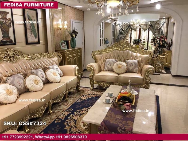 Luxury Classic Sofa Set Leather Sofa Sets For Living Room Metal Sofa Set Price Below 5000 Brown Couch Set