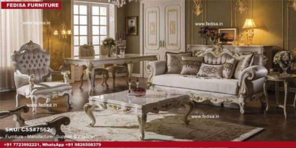 Classic Sofa Set L Seater Couch Beige L Shaped Sofa Simple Sofa Set Wooden