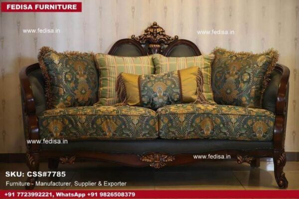 Buy Modern Classic Sofa Set Royal Oak Wooden Sofa Set 5 Seater Sofa L Shape Wooden Setty Set