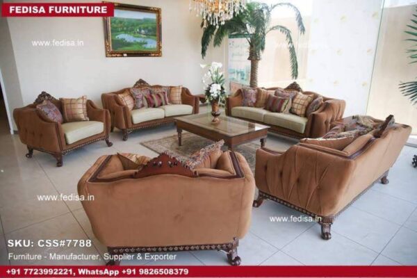 Luxury Sofa Set Turquoise Blue Sofa Set Durian L Shape Sofa Royal Oak Wooden Sofa Set