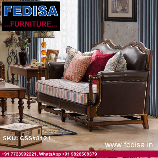 Luxury Sofa Set Sofa Set Brown Dark Blue Living Room Set Genuine Leather Recliner Sofa Set