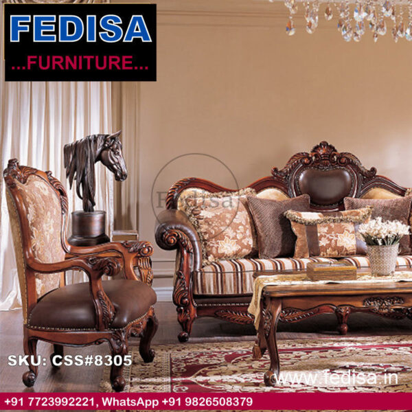 Buy Modern Classic Sofa Set New Wooden Sofa Set Indiamart Wooden Sofa Set Timber Sofa Set