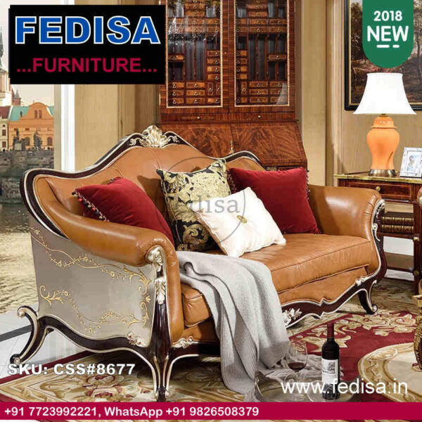 Luxury Classic Sofa Set 6 Seater Sofa Set Leather Furniture Sets Mini Sofa Set