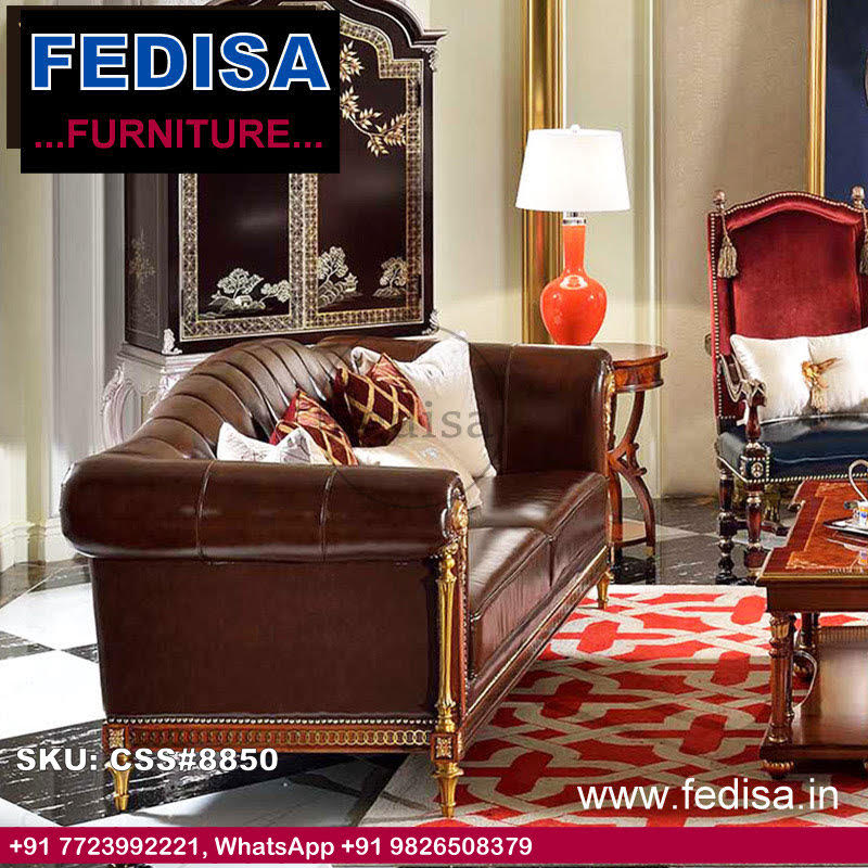 Classic Sofa Set Fiber Sofa Set Lakadi Ka Sofa Set 3 Seater Sofa Under 5000