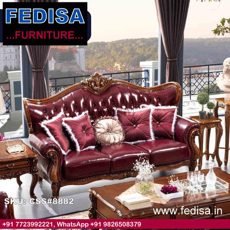 Luxury Classic Sofa Set Golden Sofa Set Simple Wooden Sofa Set Jute