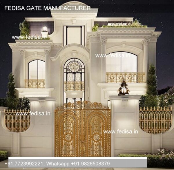 Boundary Wall Design With Gate Home Gate Design Iron Folding Gate Design For Garage Main Gate Design 4 Feet