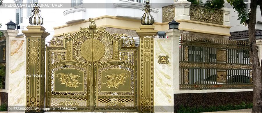 Boundary Wall Design With Gate Main Gate Design 2021 With Price Iron Grill Gate Design Home Sheet Metal Gate Design