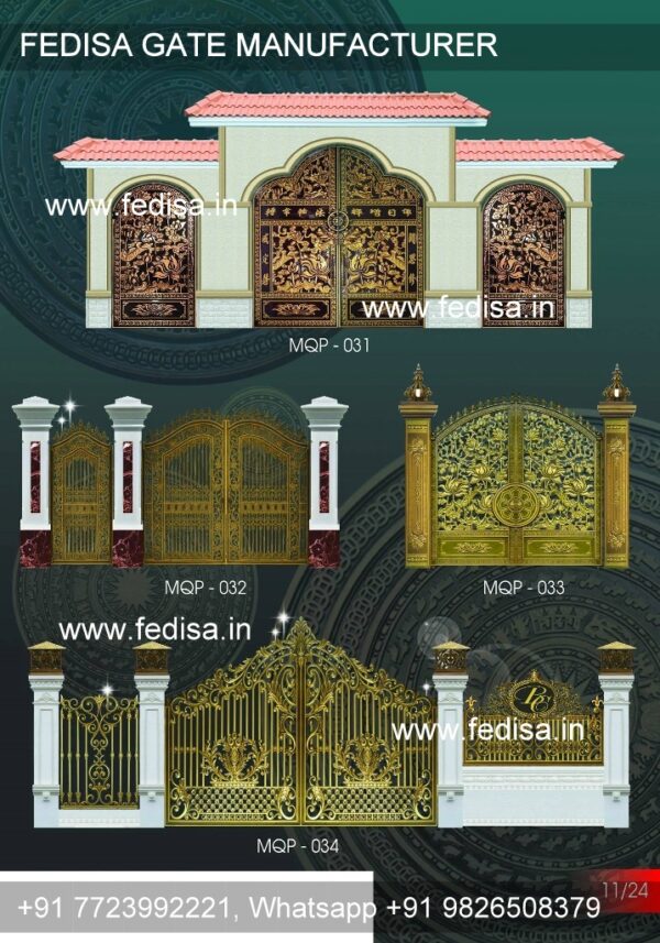 Steel Gate Design Catalogue Gate Grey Colour Home Compound Wall Gate Design Main Gate Design In Square Pipe