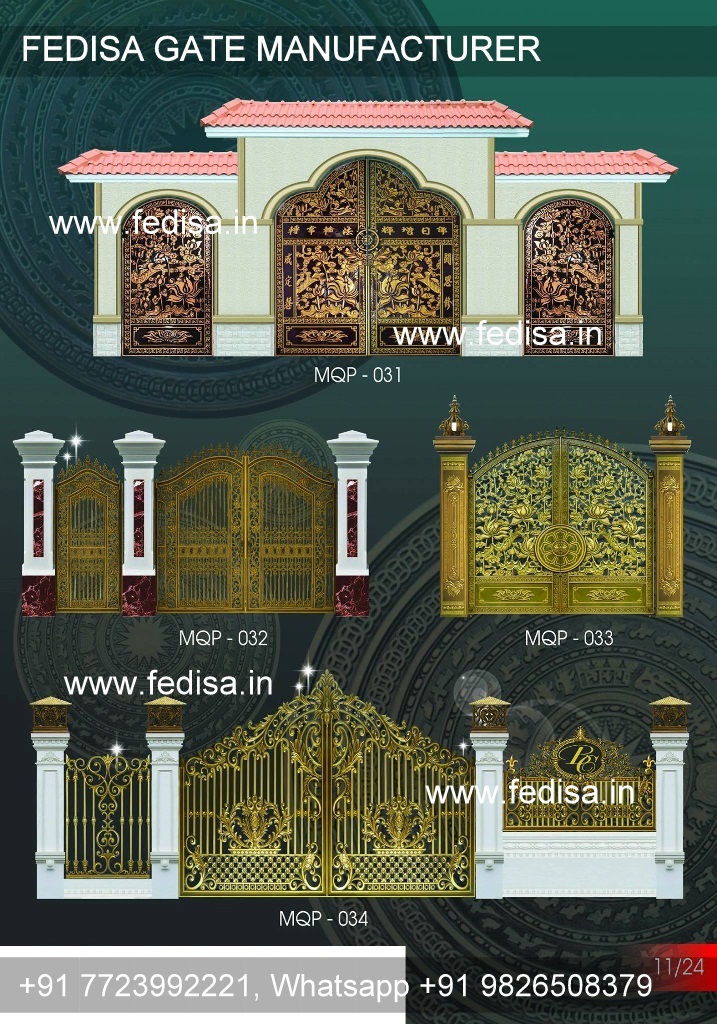 Steel Gate Design Catalogue Gate Grey Colour Home Compound Wall Gate Design Main Gate Design In Square Pipe