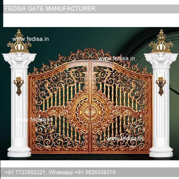 Entrance Gate Design Outdoor Steel Gate Design Rolling Main Gate Design Small Gate Colour