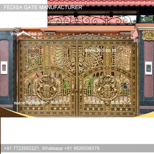 Boundary Wall Design With Gate Main Gate Design With Small Gate Simple Iron Gates Steel Gate Design 6 Feet