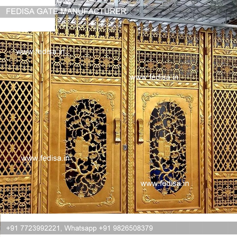 Steel Gate Design With Price Compound Wall Single Gate Design Gate Drawing Design Simple Design Of Main Gate