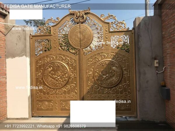 Boundary Gate Design Gate With Wood Design Main Gate Iron Colour One Door Gate Design