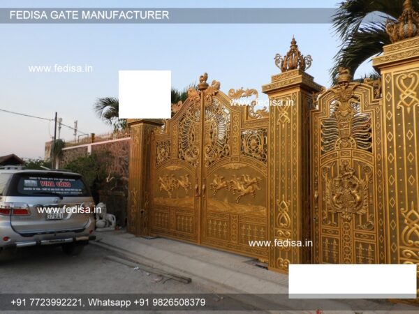 Steel Gate Design For Home Ss Steel Gate Lohe Ka Gate Ka Design Sliding Gate Design For Home