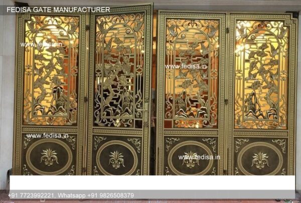 Entry Gate Design Main Gate With Mini Gate Iron Main Gate Colour Design Ordinary Gate Design