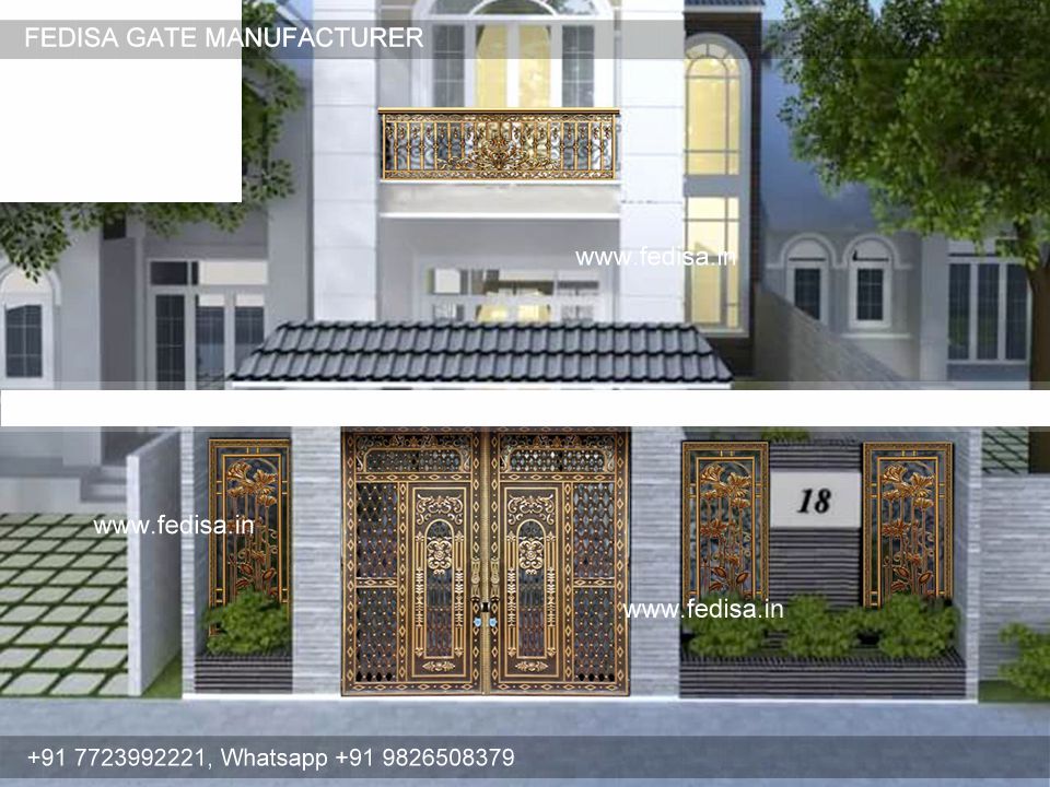 Folding Gate Design Home Front Side Gate Design Ss Gate New Design Gate Design Box Bar