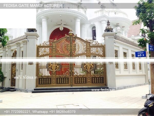 Boundary Wall Design With Gate Simple Iron Gate Designs Compound Wall Gate Design Latest Main Sliding Gate Designs For House