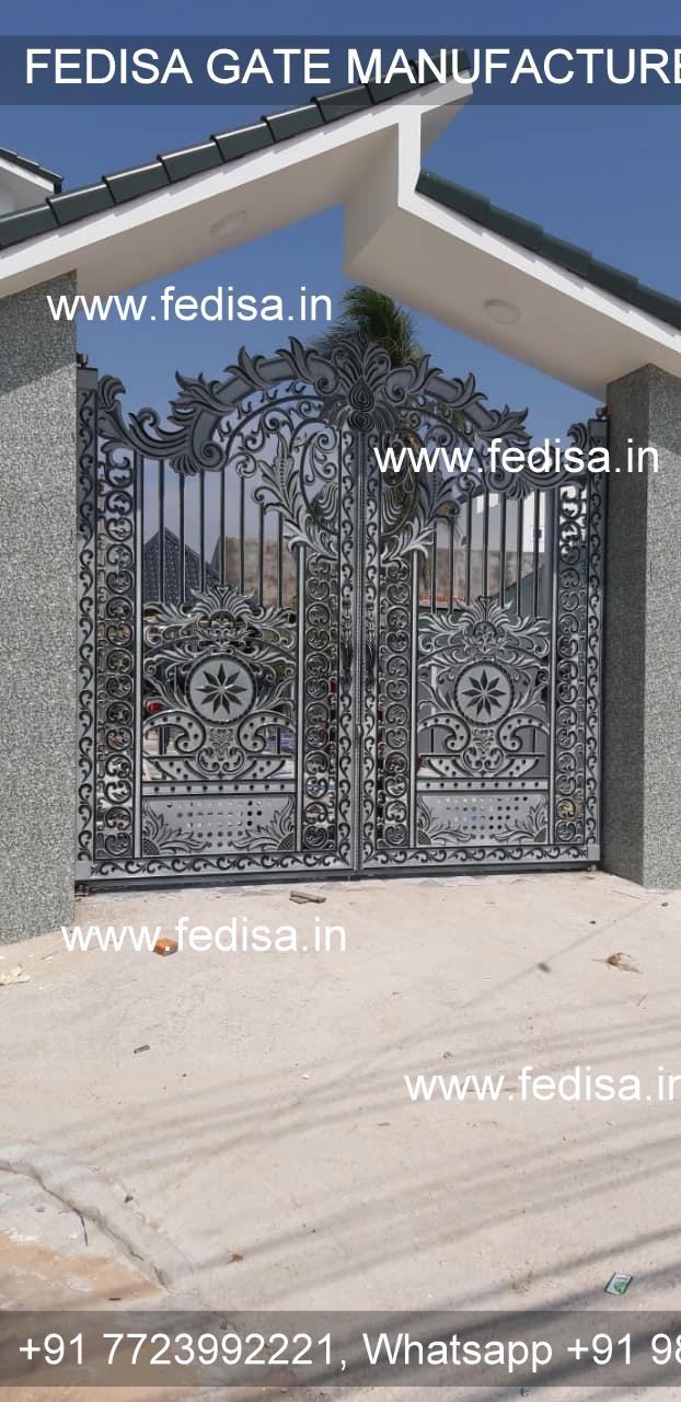 Boundary Wall Design With Gate Sliding Gate Design For Small House Steel Gate Handle Design Fancy Steel Gate Design