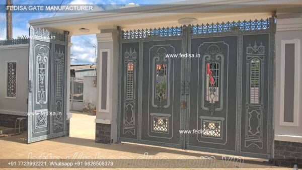 Compound Gate Best Sliding Gate Design Iron Channel Gate Design Main Gate Railing Design
