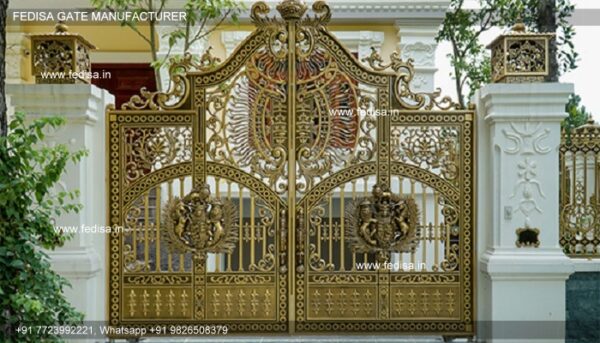 Boundary Wall Design With Gate Laser Cutting Design For Gate Lohe Ka Gate Ka Colour Types Of Gate Designs